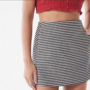 Urban Outfitters Checkered Mini Skirt